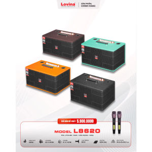 Loa xách tay Lovina L8620 2 bass 20cm đôi 350w chính hãng BH 12 tháng.T.P audio