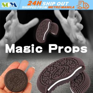 Biscuit Bitten and Restored Gimmick Cookie Tricks Toy Magical Gifts for Kids Children Close-Up Magic Street Trick Funny Toys