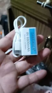 Daweikala 6800mAh 9V li-ion Battery 6F22 9V Rechargeable Battery For Microphone Multimeter RC Toys Temperature Gun 2