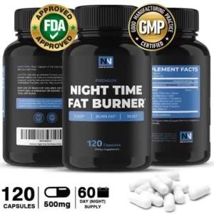 Nighttime Fat Burner 30/60/120 Count Pembakar Lemak Malam Hunger Suppressant for Women Men Boost Metabolism Fast Sleep Supplement