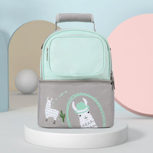 New double -layer mummy bag Waterproof insulated Diaper Bag Maternity Backpack Baby Travel Mama Bag