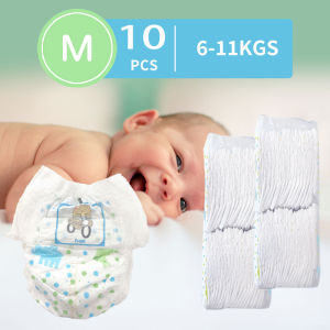 50pcs Soft Baby Diaper Pants Newborn Light Breathable Baby Walking Skin Friendly Diaper random pattern