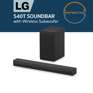 LG S40T 2.1ch Soundbar | 300W | Wireless Subwoofer & AI Sound Pro | S40T