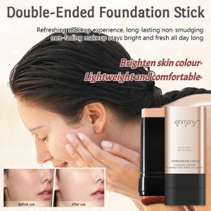 Double-Ended Foundation Stick All-day Makeup Flawless Full Coverage Eraser Waterproof Long Lasting Oil-Control Lightweight Foundation