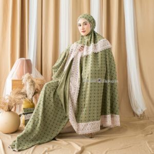 Apm Mukena Crinkle Airflow Uragiri Two Tone Jumbo Renda Motif Premium