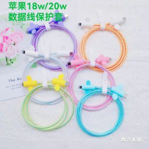1SET Pengikat Kabel Gulung / Ikat Cable Data / Warna Pengikat Semua Jenis Kabel / Karet Pengulung / Untuk For Cable Charge Chargeran / Charging / Silicone Silikon Silicon Silikone / Universal / Kabel Tip / Murah Bus Mewah / Orange Kuning Biru Abu