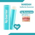 WARDAH Lip Barrier Sunscreen SPF 30 PA+++ - Pelembab Bibir 24 Jam - Lip Balm. 