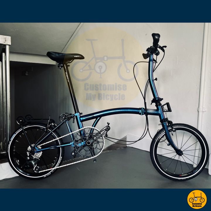 Crius Trifold 18” • 10 Speeds Shimano Tiagra • Litepro K-Pro Wheelset ...