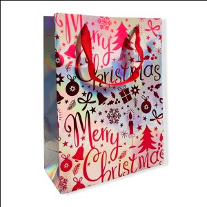 Pinky Bee Kantong Kertas / Paper Bag Natal 24x18x8cm 67271600