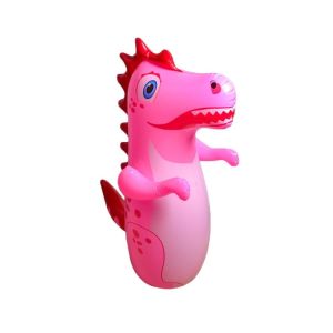 LUMIYA Dinosaur Shape Inflatable Dinosaur Punching Bag PVC 3D Standing Punching Bag Fun Interactive Gifts Outdoor Fitness Toys Outdoors Game