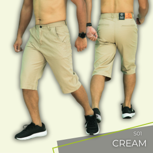 CY S01A  Summer 100% Cotton Golf Solid Shorts Casual  Waist Bermuda  Shorts / Cargo Pant  / Seluar Cargo Pendek / pocket