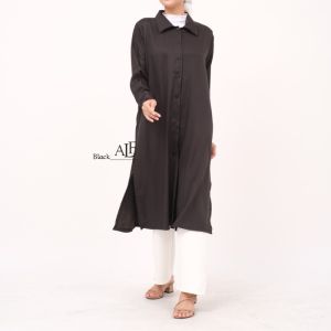 Messi Long Tunik by Alfaina / Basic Outer Cardi Tunic Panjang Wanita