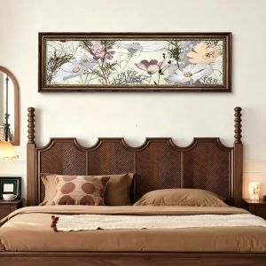 French-style vintage art wall decor for bedroom headboard unique European room horizontal painting