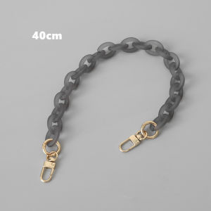 New Fashion Woman Bag Accessory Detachable Parts Chain Luxury Grey Matte Crossbody Strap Women Cute Acrylic Shoulder Bag Handle Chains