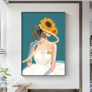Mẫu tranh Cô gái trừu tượng siêu đẹp tranh tráng gương 5D