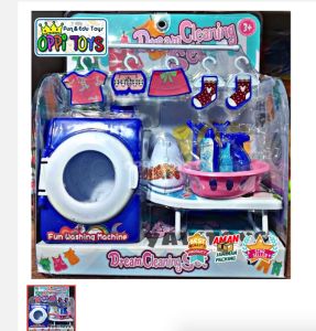 Mainan Anak Mesin Cuci Dan Setrika - Mainan Pretend Play Laundry Set OCT 2515 - Mainan Dream Washer LH 6