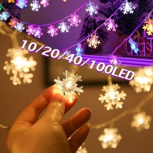 MLADEN ไฟตกแต่งบ้าน ไฟคริสต์มาส LED ไฟประดับตกแต่งงานรื่นเริงไฟประดับตกแต่งบ้าน 1.5/3/6/10M