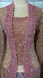 set kebaya pesta kebaya wisuda kutubaru + longtorso dan rok prisket