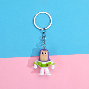 1Pcs Disney Toy Story 3 Keychain Resin Cartoon Buzz Lightyear Woody Alien Action Figure Model Toys Decoration