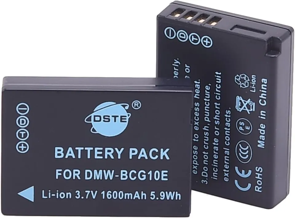 Zs15 Tz20 Battery 1400mAH DMW-BCG10 BCG10 BCG10E Battery For Panasonic Lumix DMC-3D1 DMC-TZ7 DMC-TZ8 DMC-TZ10 DMC-TZ18 Digital Camera Battery 1600mah Li-ion Battery