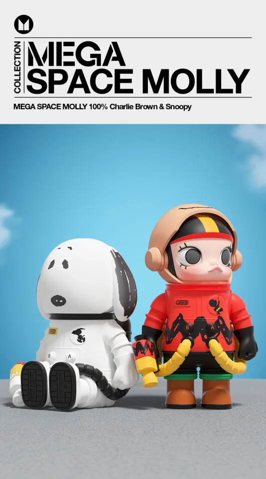 POP MART MEGA SPACE MOLLY 100% Charlie Brown & Snoopy | Lazada