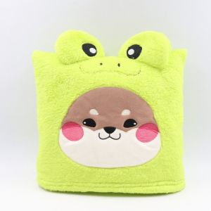 ผ้าห่มฮู้ดสัตว์น่ารัก เนื้อผ้าห่มโพลีบัว ผ้าหนานุ่ม ขนนุ่มลื่น ซักทำความสะอาดง่าย ขนาด40*60 นิ้ว