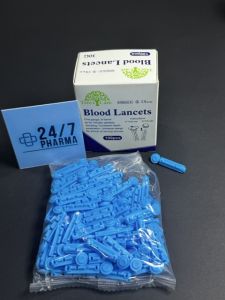 Trees Care Blood Round Lancets 30g lancet glucose Darah Glukosa Bulat Rata tree 28g