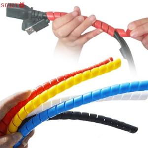 🚚【Local Express Delivery】🚚 1m 10mm 14mm Colorful Spiral Wire Organizer Wrap Tube Flame retardant Cable Sleeve