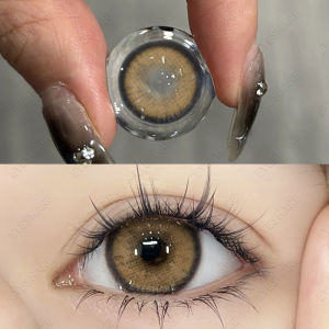 (COD)  2 buah/1 pasang EYESHARE softlens TURIN Seri lensa warna softlens soflen pasang color alam Lensa mode GRAY/BROWN/GREEN softlens mata diameter 14.2MM Tersedia selama 12 bulan/1 Tahunan