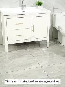 [NO NEED INSTALL] Slim Cabinet Bathroom Gap Storage Shelf Floor-Standing Trolley Bathroom Storage Cabinet Toilet Side