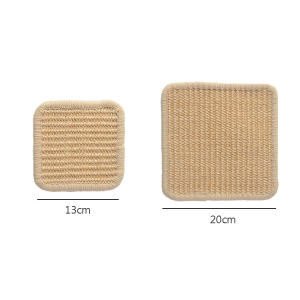 2-Piece Natural Sisal Placemat Heat Resistant Place Mats for Countertop & Table Protection Decorative Coasters