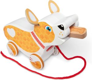 Melissa & Doug Feed Walk & Poo Pup pull along dog toy