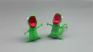 Cute Green Lizard TOM Ornament 3D Printed Figure Creative Desktop Models Doll Toy Anime Movie Action Figures Gifts
