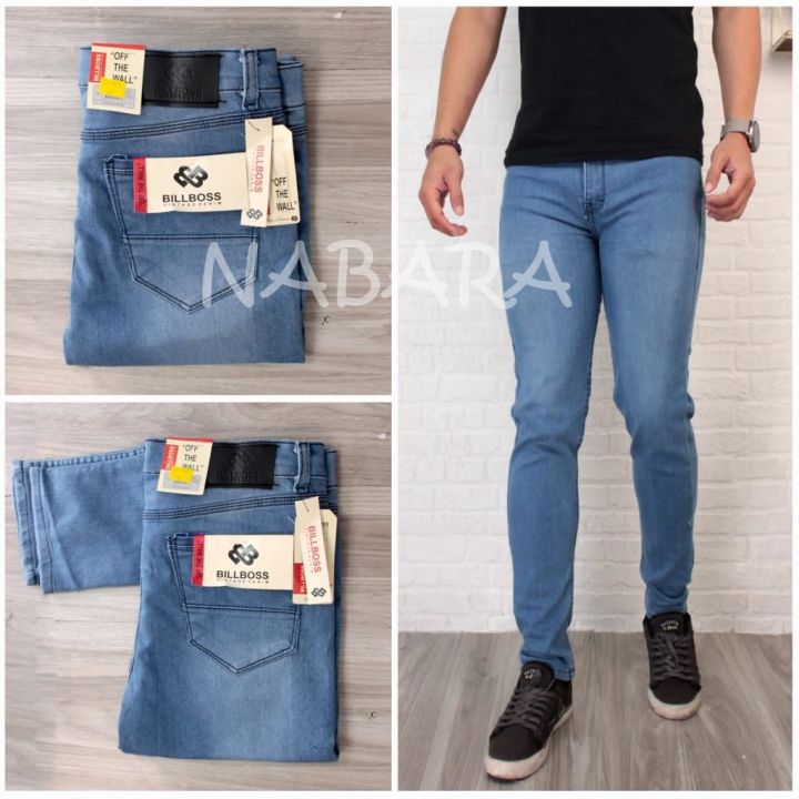 Celana Levis Hitam Pria Jeans Panjang Pensil Skinny Semi Slim Fit