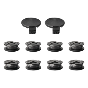 Efficient 8 Replacement Spools & 2 Caps Suitable For Easy GrassCut Series Lawn Trimmers Nylon Line F016800569 F016800385