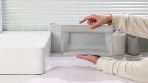 Solid Color Makeup Bag Cosmetic Bag Large Capacity Toiletry Bag Mesh Makeup Storage Bag Home Travel Cosmetic Handbag