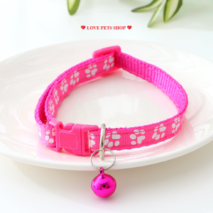 Vòng cổ cho Mèo có chuông giao màu theo yêu cầu (mẫu mới) - Love Pets Shop