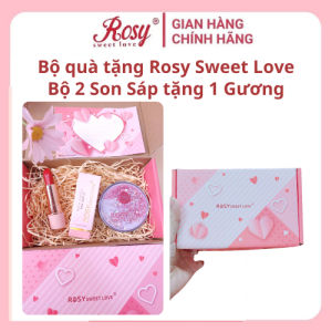 [Tặng kèm gương/cọ] Bộ quà tặng Son Rosy loại 2 son sáp Son sáp lì bền màu không trôi chính hãng