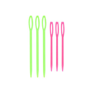 Plastic Knitting Sewing Needles Curved Crochet U-shaped Large Eye Needle DIY for Manual Scarf Sweater Twist Weaving Tool