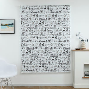 Flower Printed Full Blackout Roller Blinds Curtains Strong Blackout Waterproof Heat Insulation Room Bedroom Balcony Office Blackout Sun Blinds