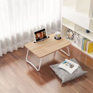 Foldable Study Desk Bed Table Wooden Multi Purpose Portable Laptop Office Desk