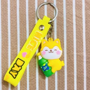 Móc khóa Hình Động Vật ôm nước ngọt đáng yêu cute móc treo chìa khoá xe máy móc chìa khoá ô tô bằng Silicon bền đẹp