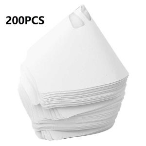 200pcs Conical Nylon Micron Paper Paint Filter Disposable Purifying Funnel 100Mesh Paint Strainer