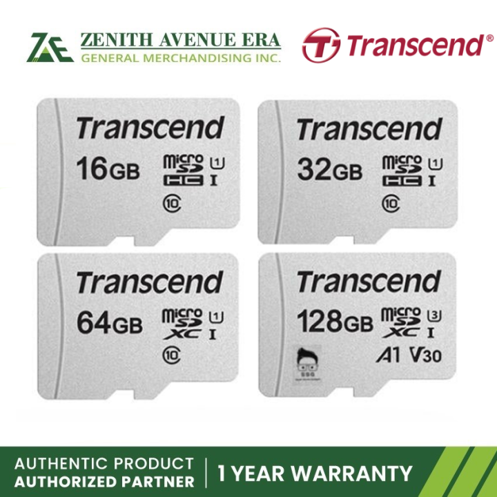 Transcend SD300S-A Micro SD 300s w/ Adapter Micro SD Card