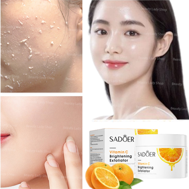 Vitamin C Brightening Exfoliator 140g Facial Body Scrub Deep Clean