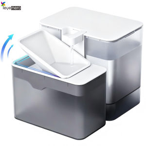 Clean Dirty Separation Pet Water Fountain No Filter 3.2L Electric Cat Water Dispenser for Cats Small Dogs