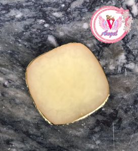 จานเรซิ่นทรงสี่เหลี่ยมใช้สำหรับผสมสีเจลตกแต่งเล็บ พร๊อพถ่ายรูป โทนสีพาสเทล