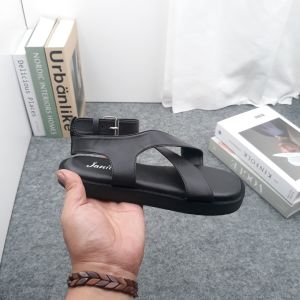 JANITRA OFFICIAL SHOP || Rimar Sandal Wanita Tali Gladiator Silang Gesper Hitam Putih