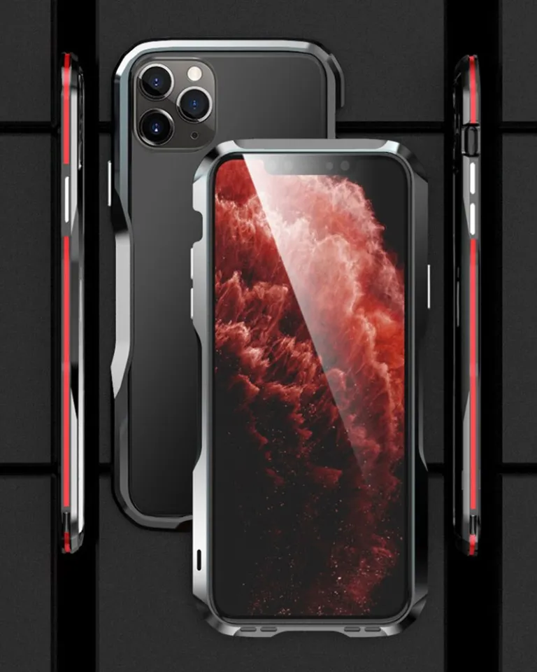 LUPHIE Aluminum Bumper Phone Case For iPhone 15 14 13 12 11 Pro