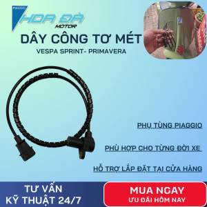 Dây công tơ mét (Cảm biến tốc độ) Vespa Sprint - Primavera Chính hãng cáp đồng hồ tốc độ xe máy bền bỉ chuẩn zin